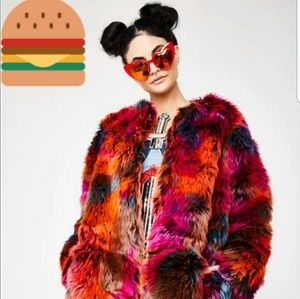 Plush Funk Faux Fur Jacket NWOT